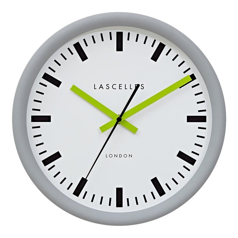 Horloge Grey Swiss Station Clock